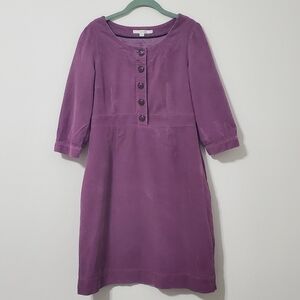 Boden Purple Corduroy Dress Size 8
